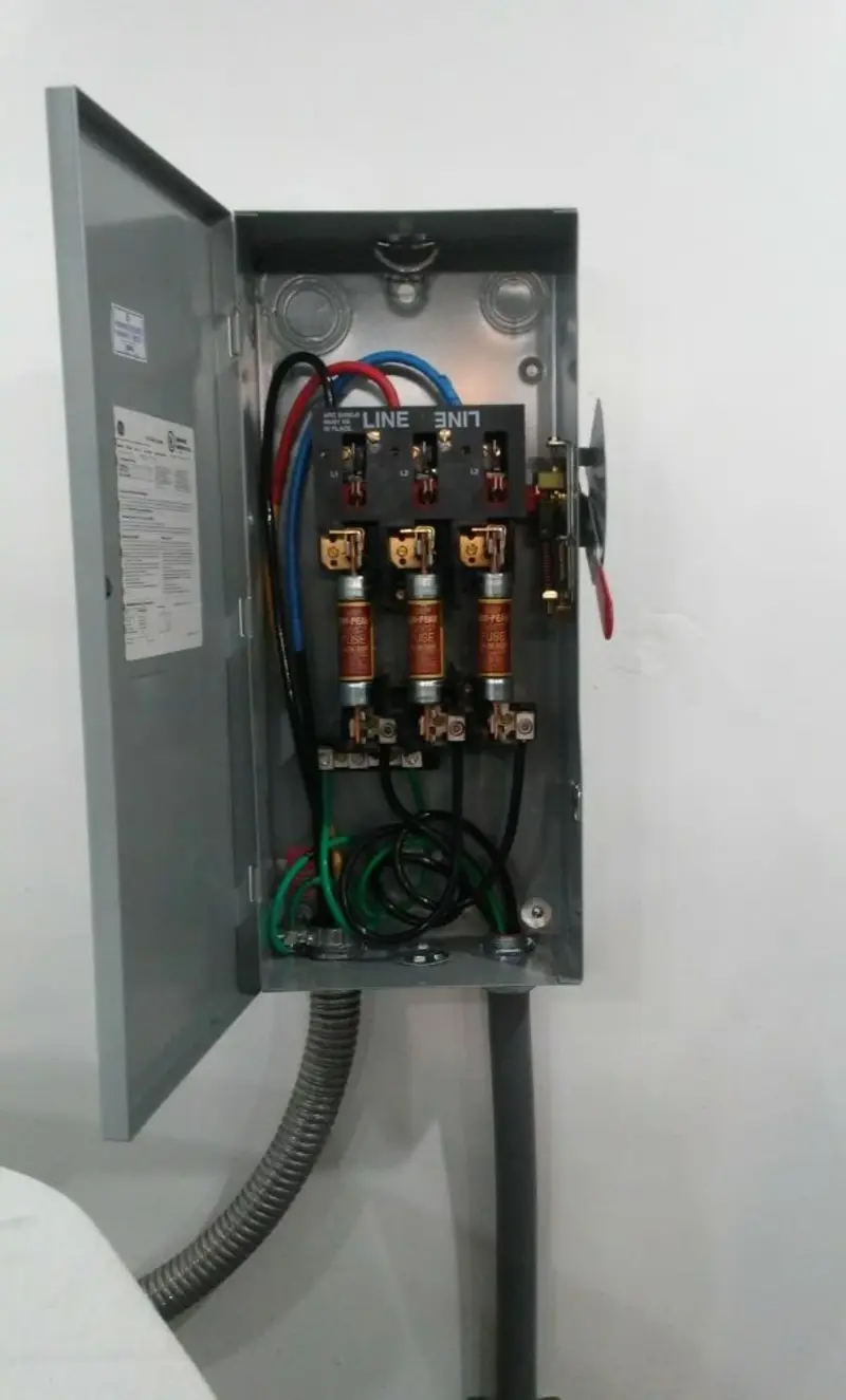 Three-phase disconnect switch installed for Electrical Wiring & Rewiring in Poughkeepsie